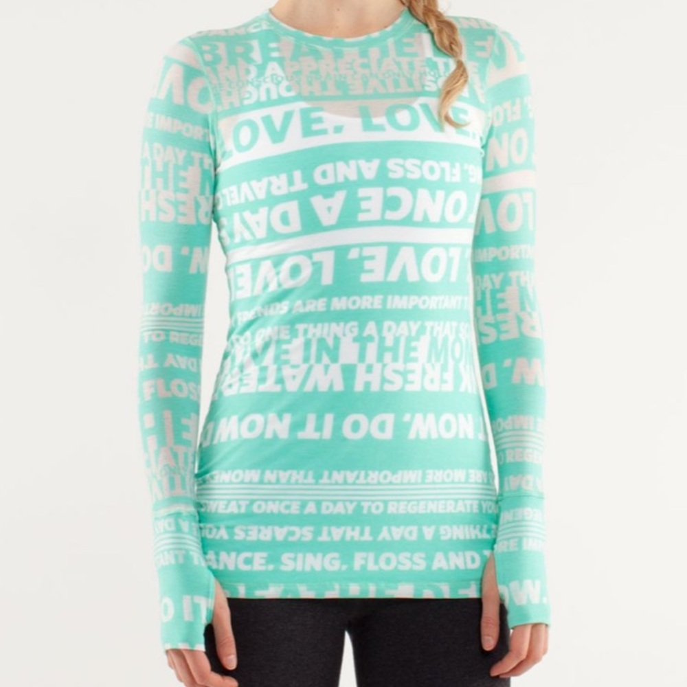 LULULEMON 2012 DISCOVER MANIFESTO LS